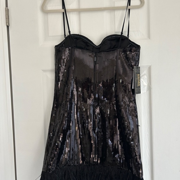 Marciano Josephine Corset dress - black sequin + feathers corset dress - Picture 3 of 5